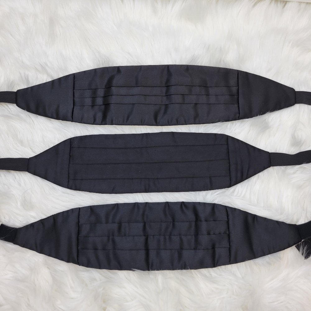 Mel Howard +2 satin cummerbands tuxedo belt